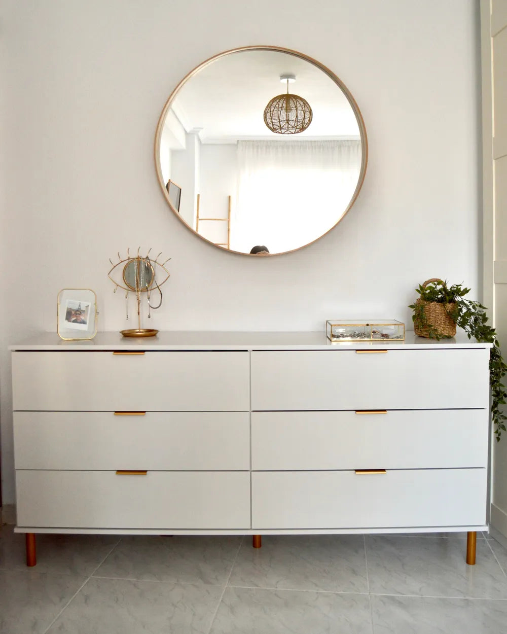 6 Drawer Chest White Zoren