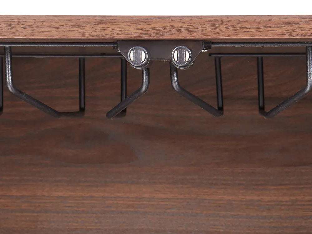 Wine Cabinet Dark Brown Elisama