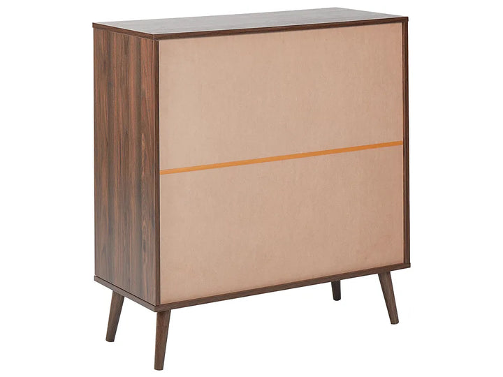 Wine Cabinet Dark Brown Elisama