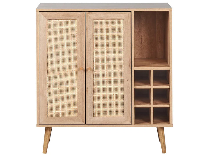 Wine Cabinet Light Brown Mischa