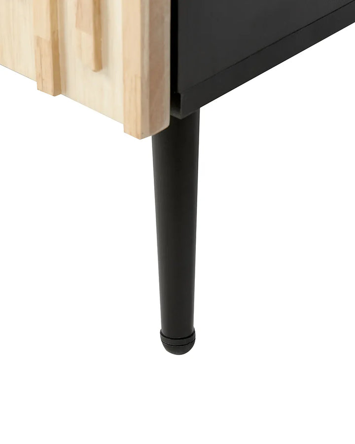 Bedside Table Brown/ Black Hannah
