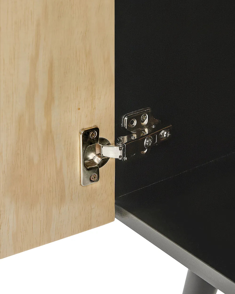 Bedside Table Brown/ Black Hannah