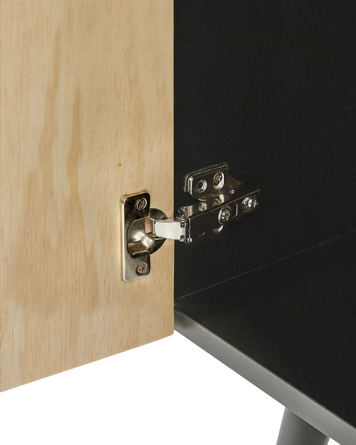 Bedside Table Brown/ Black Hannah
