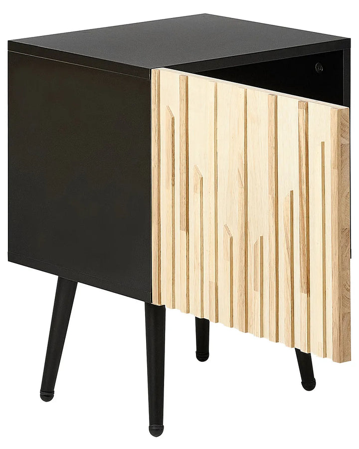 Bedside Table Brown/ Black Hannah