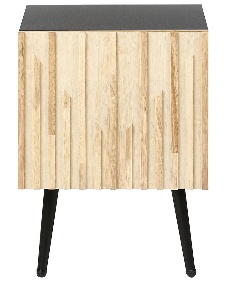 Bedside Table Brown/ Black Hannah