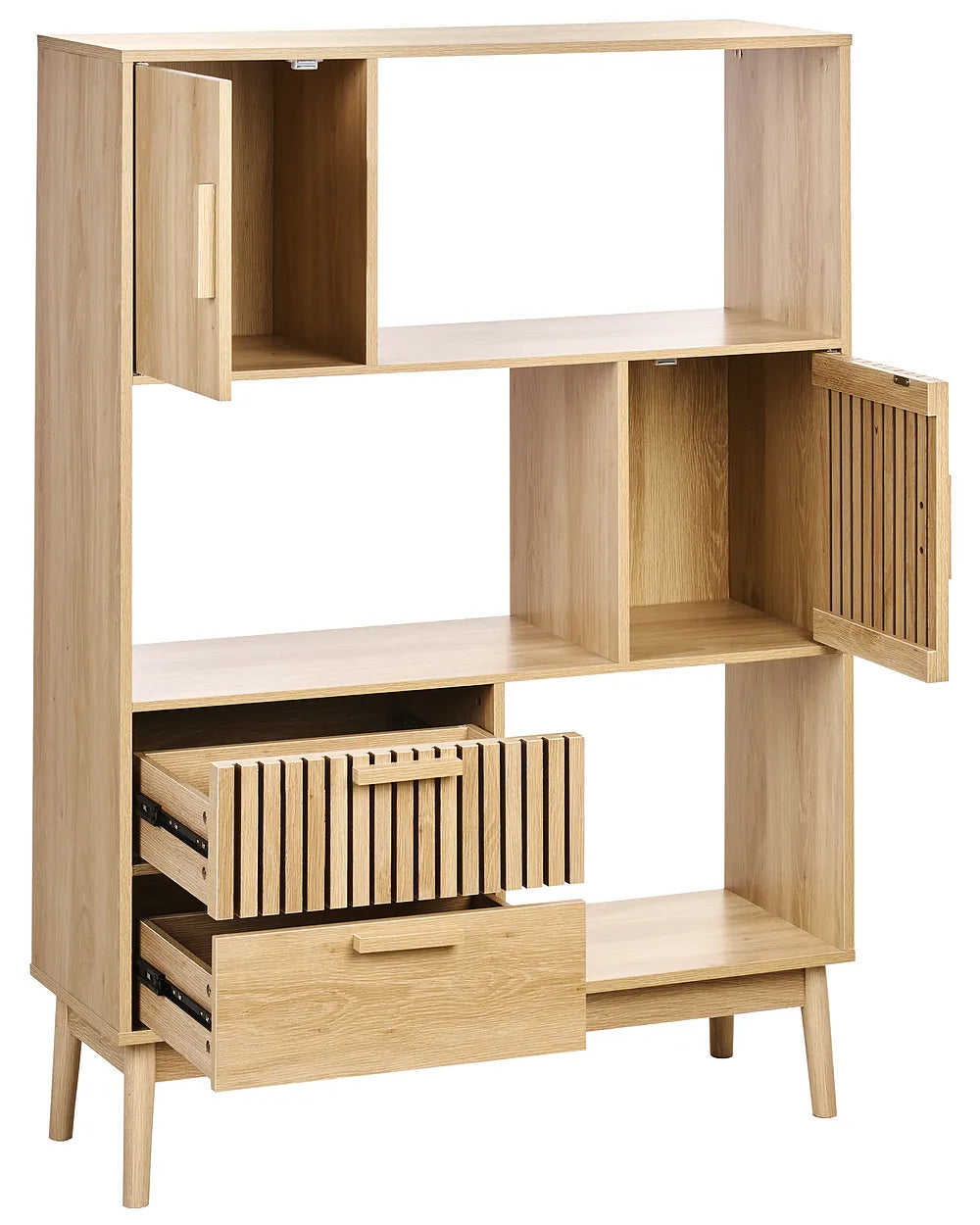 Shelving Unit 140 cm Light Brown Drake