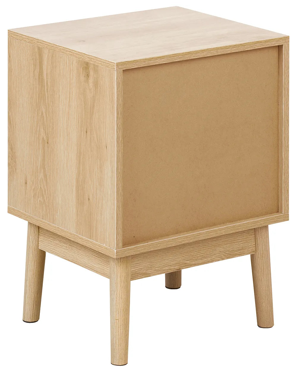1 Drawer Bedside Table Light Brown Drake