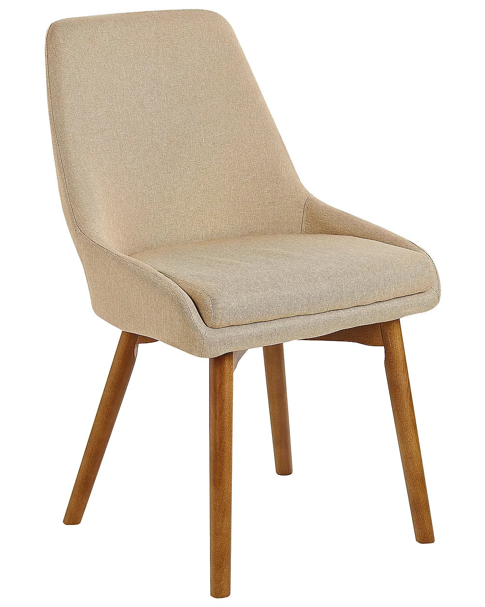 Set of 2 Dining Chairs Fabric Beige Vive