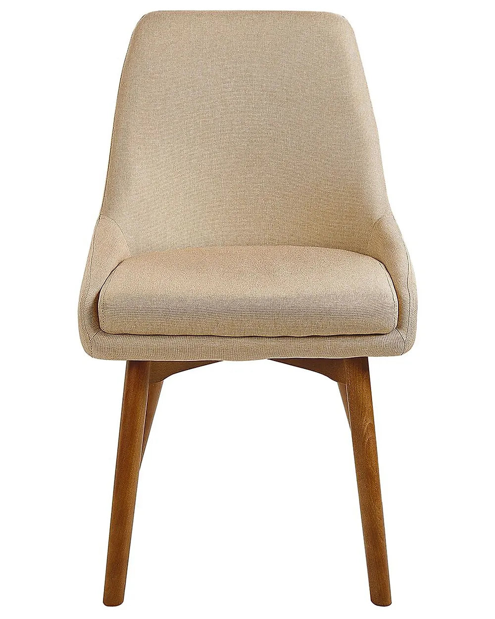Set of 2 Dining Chairs Fabric Beige Vive