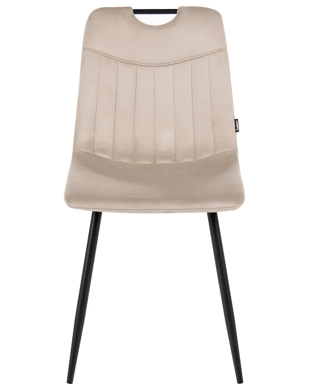 Set of 4 Dining Chairs Velvet Taupe Helen