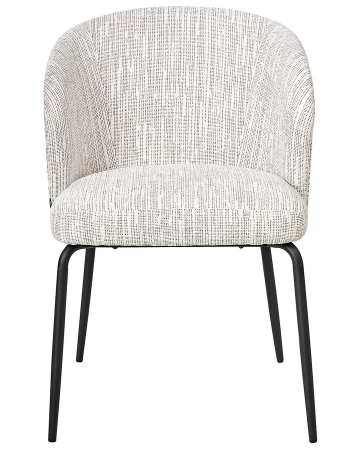 Set of 2 Dining Chairs Fabric Multicolour Venice