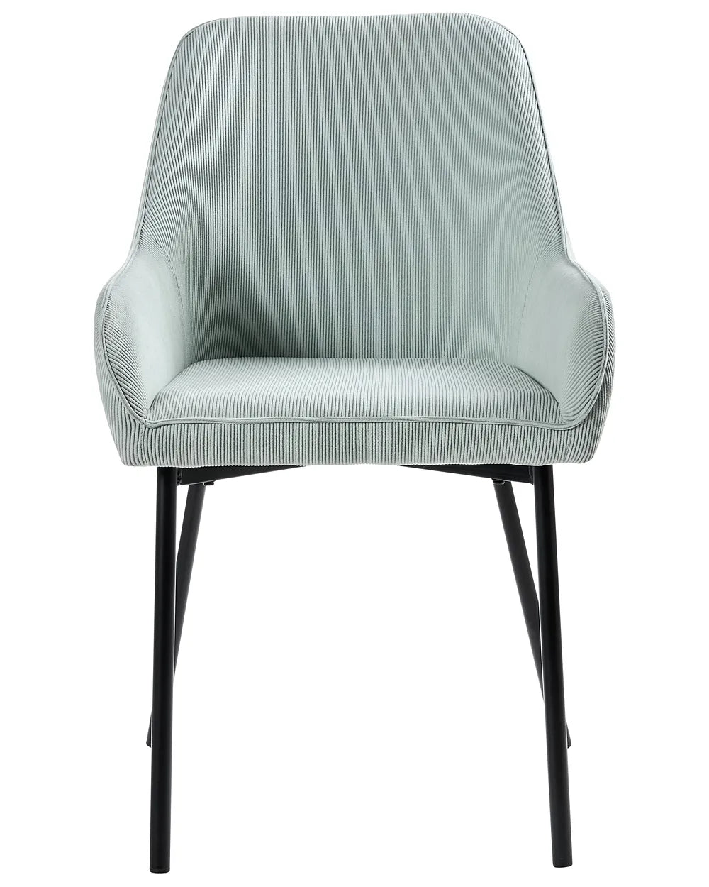 Set of 2 Dining Chairs Corduroy Mint Green Ophelia