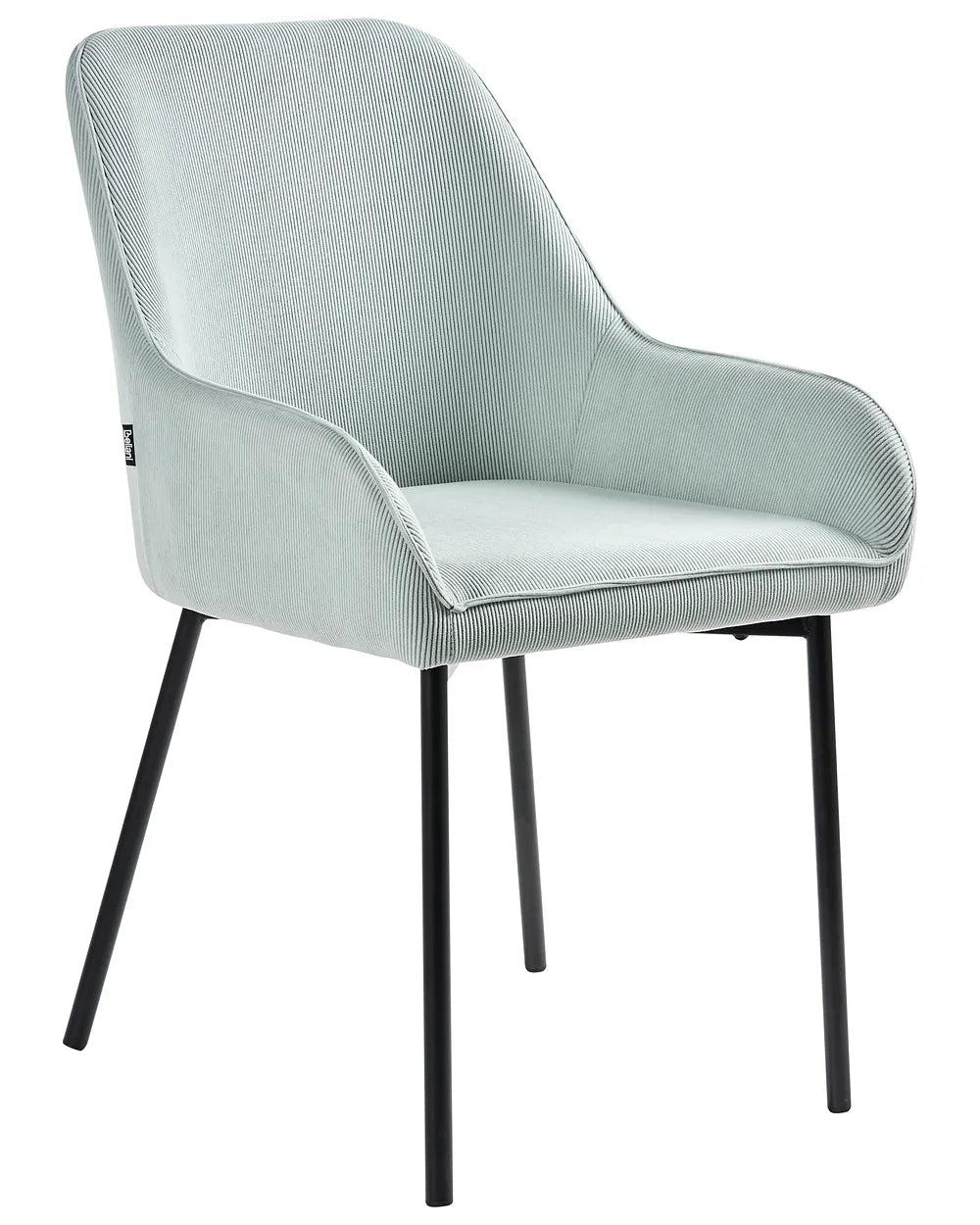 Set of 2 Dining Chairs Corduroy Mint Green Ophelia