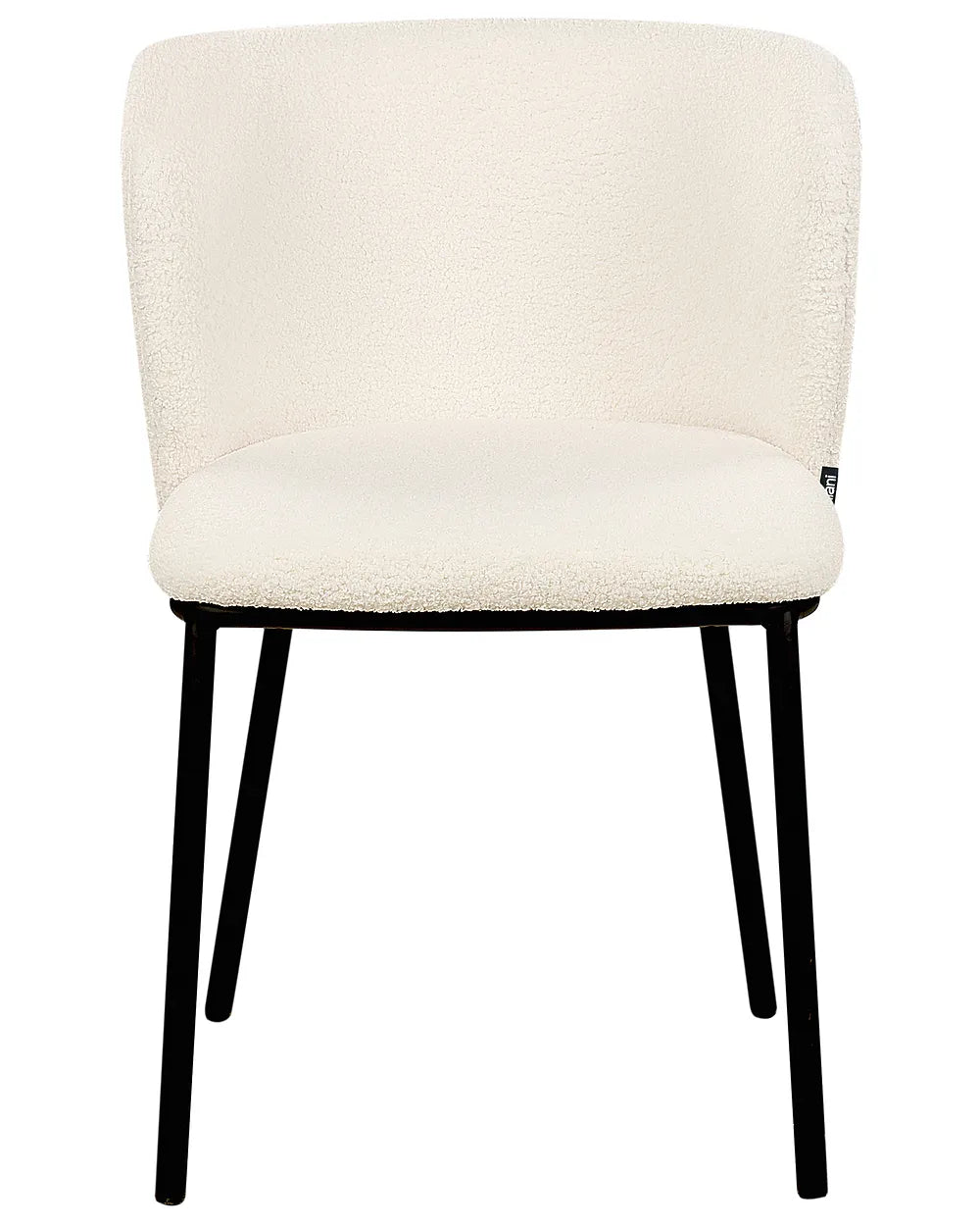 Set of 2 Dining Chairs Boucle Off-White Summer