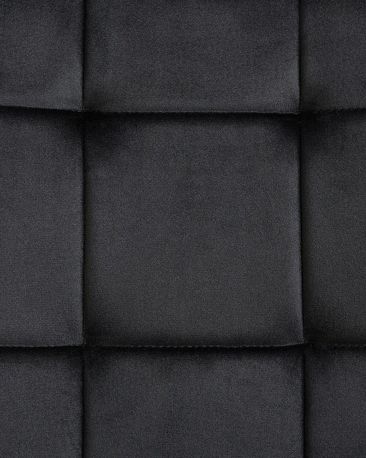 Set of 4 Dining Chairs Velvet Black Logan
