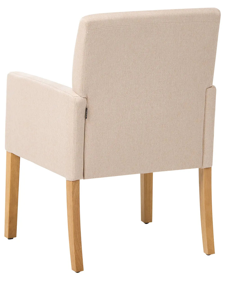 Dining Chair Fabric Beige Jean