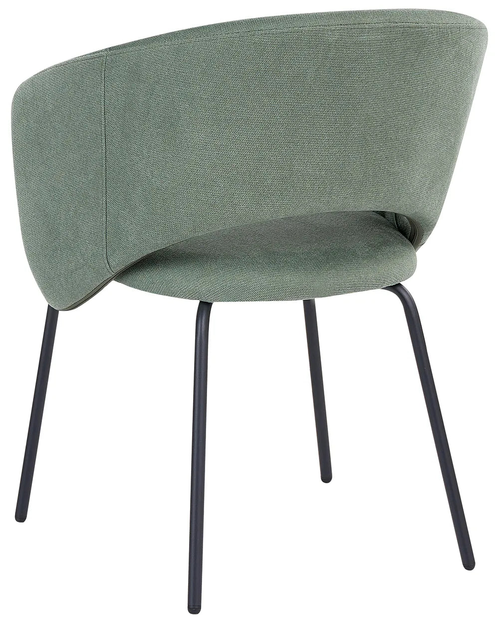 Set of 2 Dining Chairs Fabric Light Green Evie