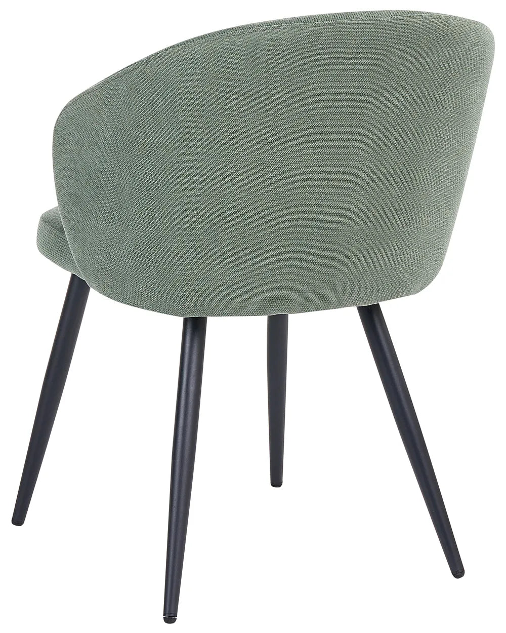 Set of 2 Dining Chairs Fabric Light Green Romar