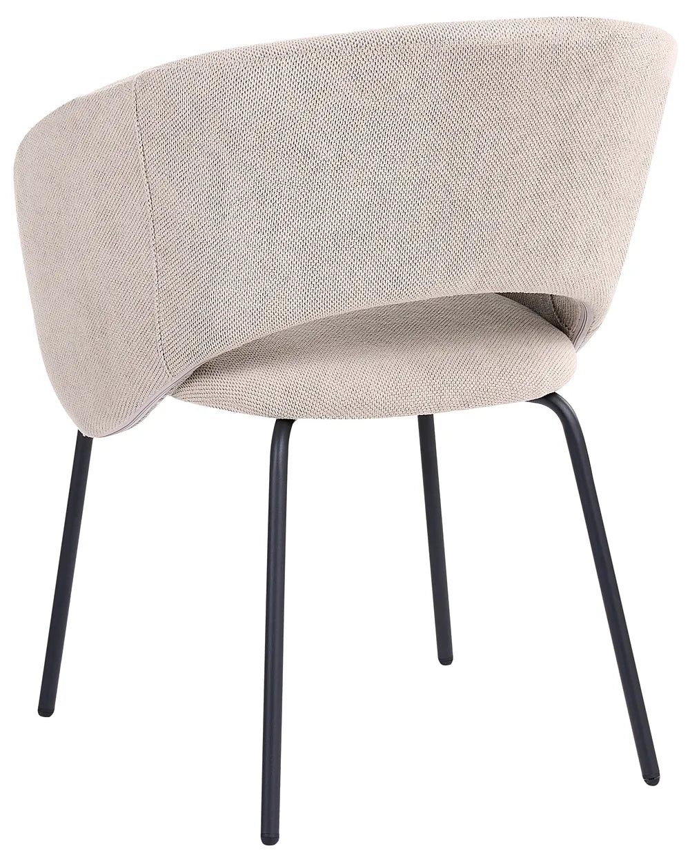 Set of 2 Dining Chairs Fabric Taupe Evie