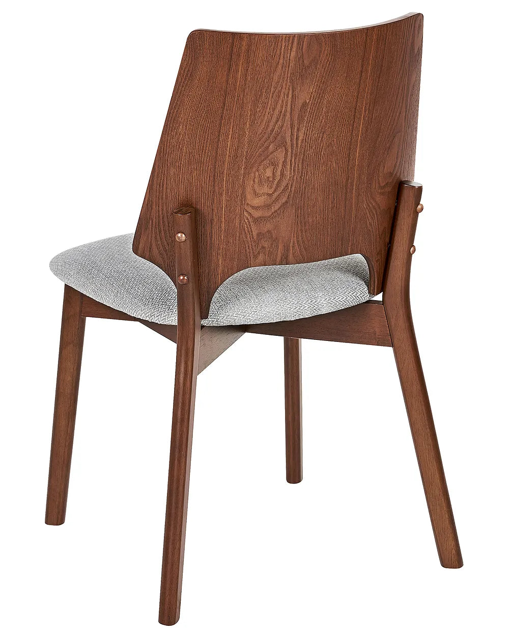 Set of 2 Dining ChairS Brown/Grey Dolene