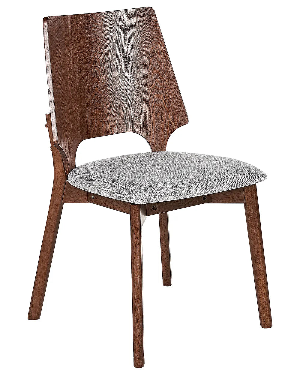 Set of 2 Dining ChairS Brown/Grey Dolene