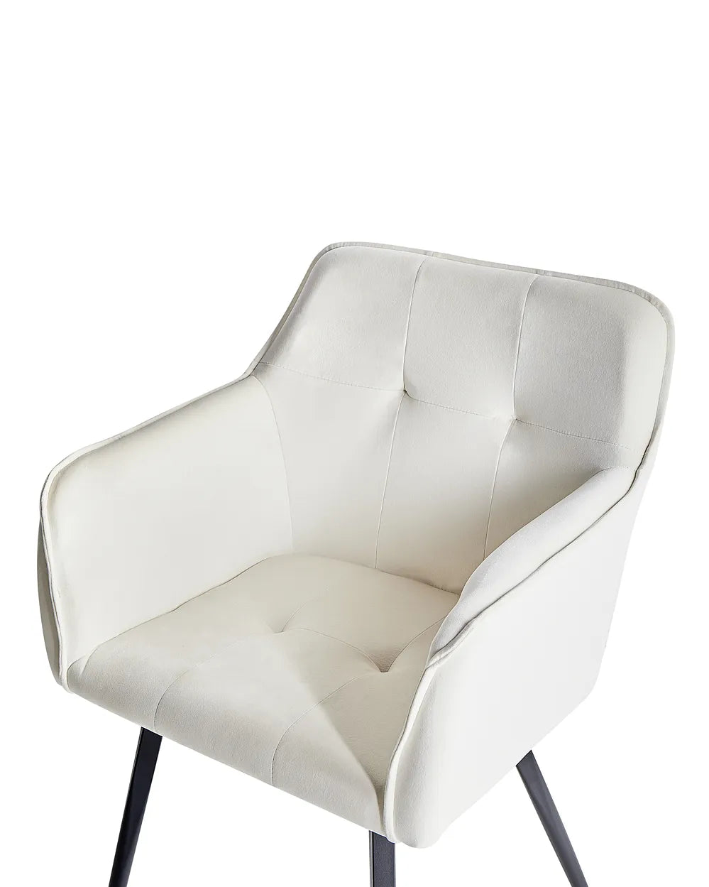 Set of 2 Dining Chairs Velvet Light Beige Nixmary