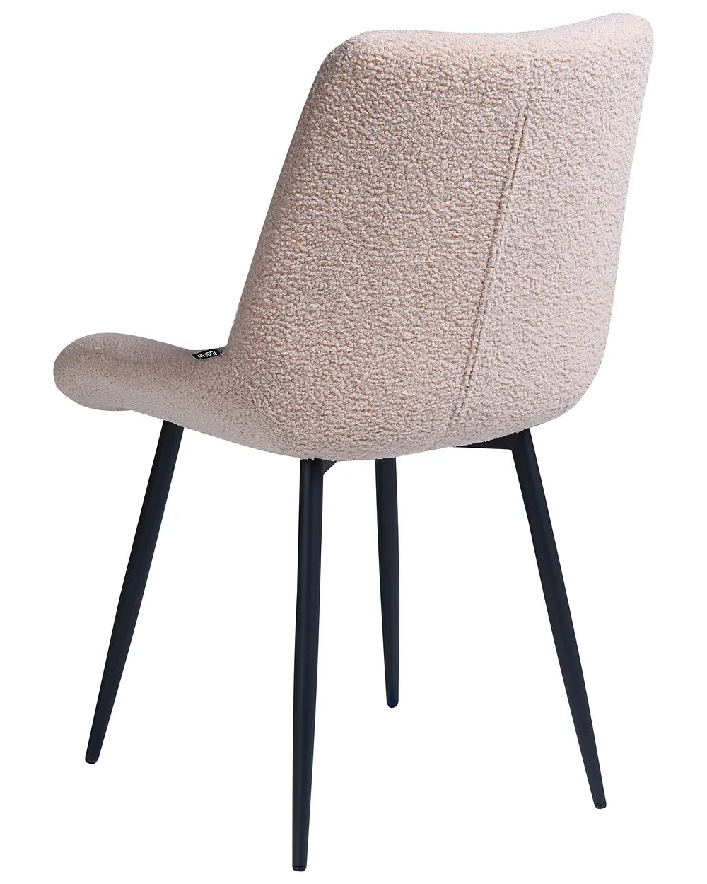 Set of 2 Dining Chairs Boucle Beige Loxe