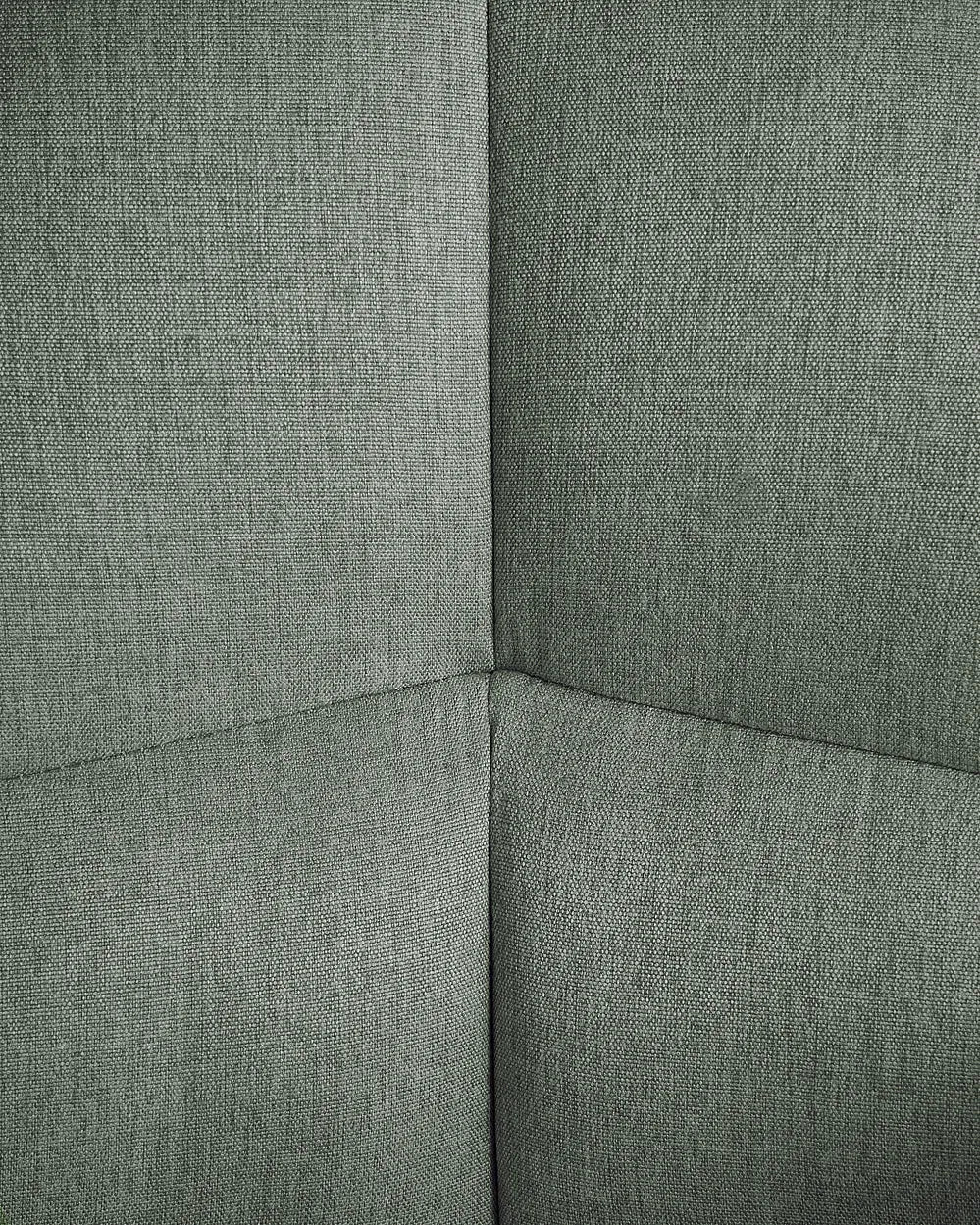 Set of 2 Dining Chairs Faux Linen Green Brea