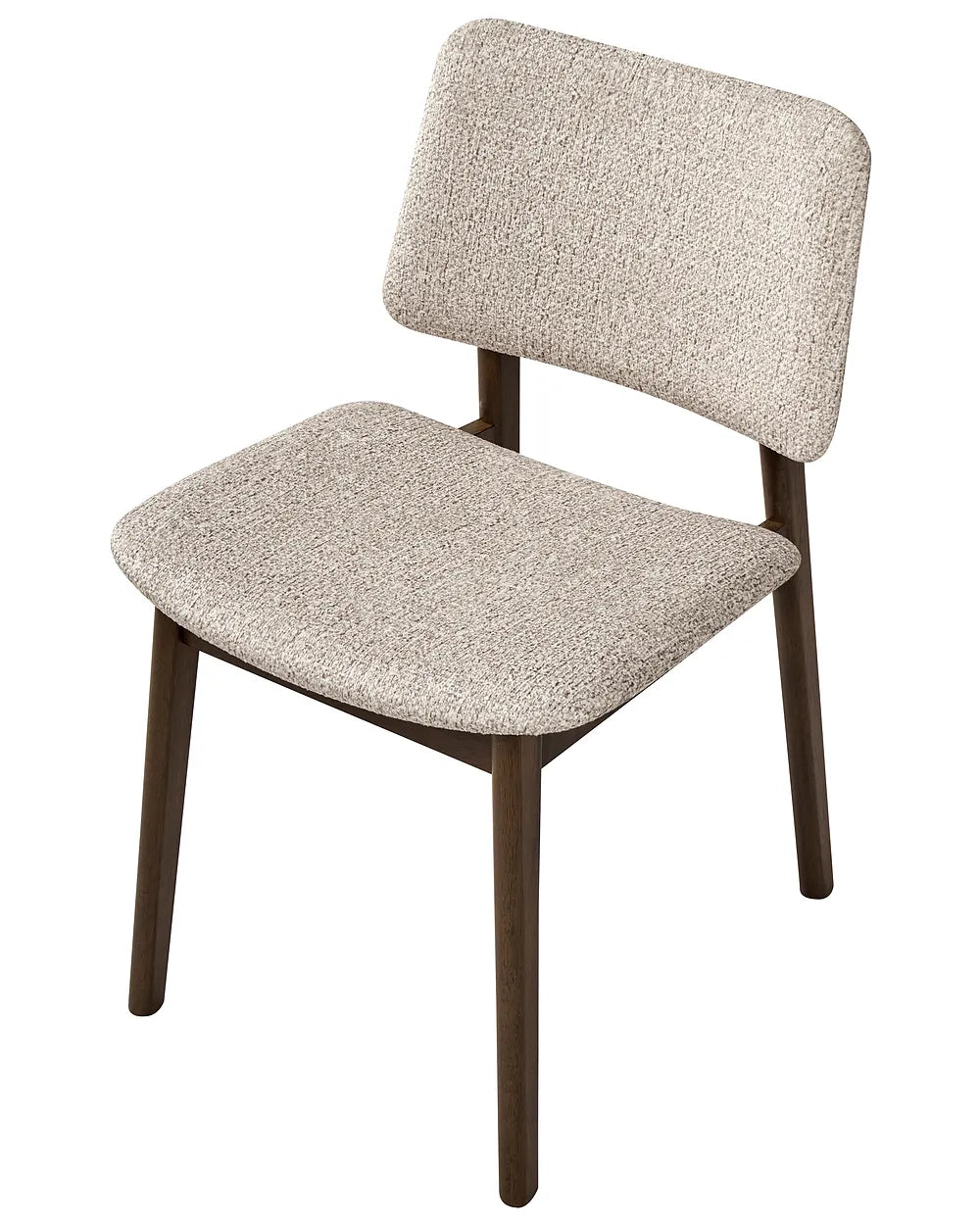 Set of 2 Dining Chairs Boucle Dark Brown/Taupe Arlina