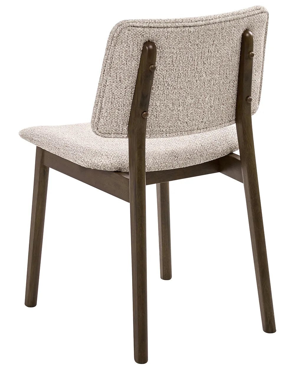 Set of 2 Dining Chairs Boucle Dark Brown/Taupe Arlina