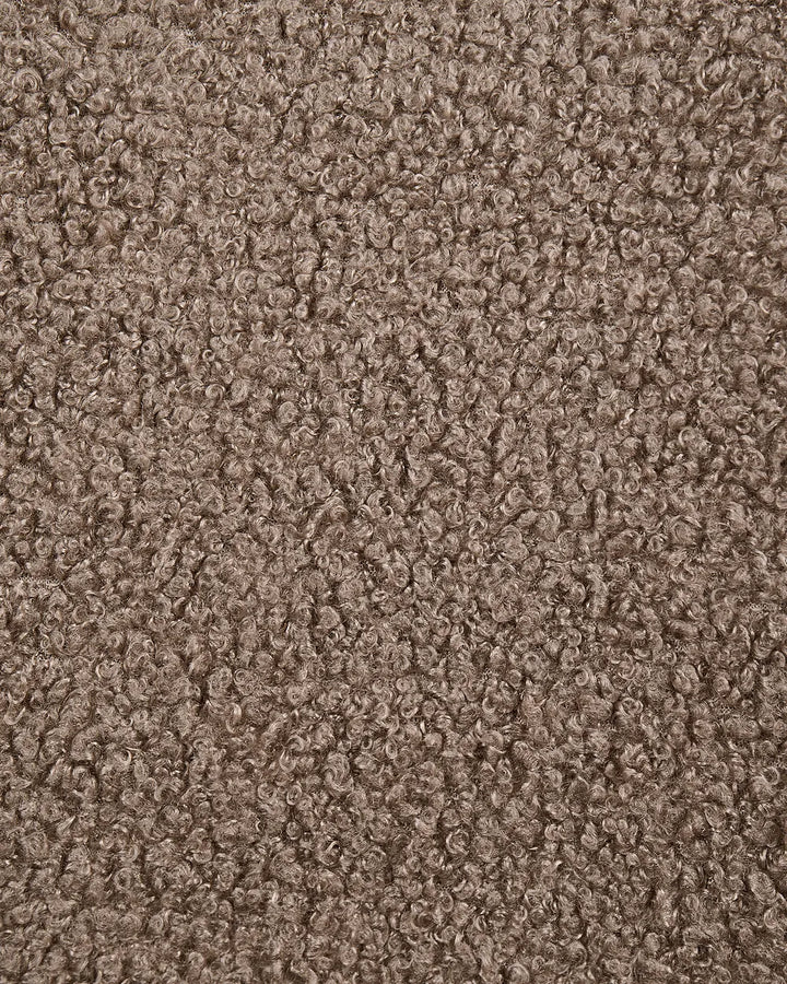 Set of 2 Dining Chairs Boucle Brown/Taupe Katy