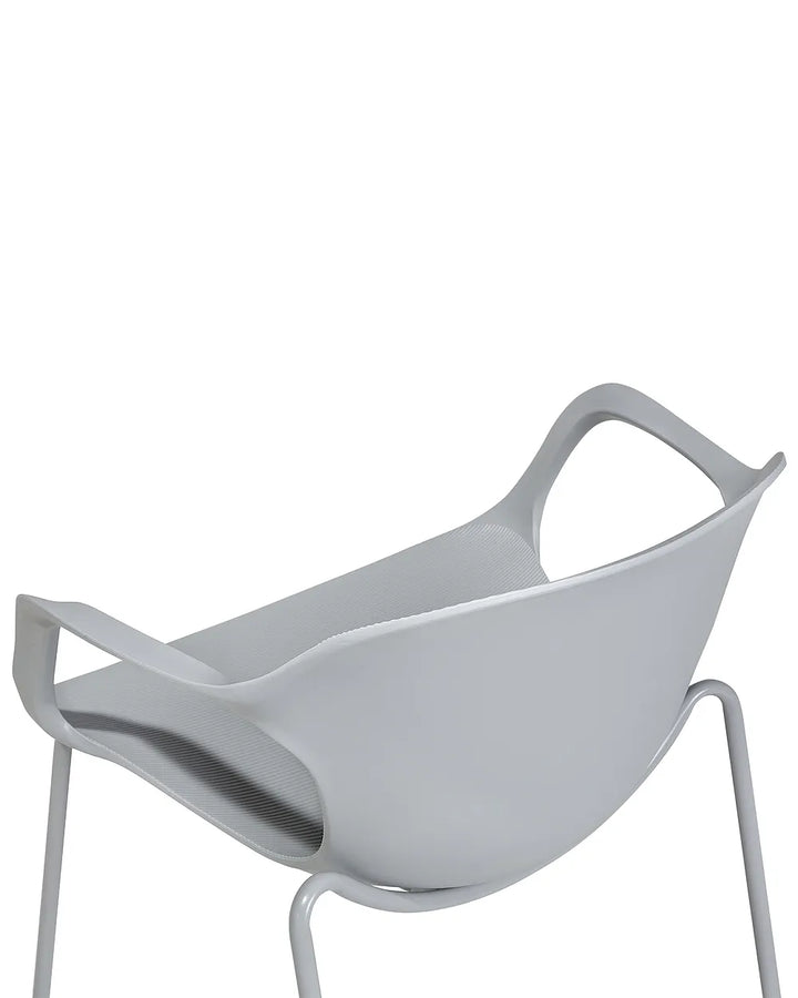 Set of 2 Dining Chairs Light Grey Everlynn