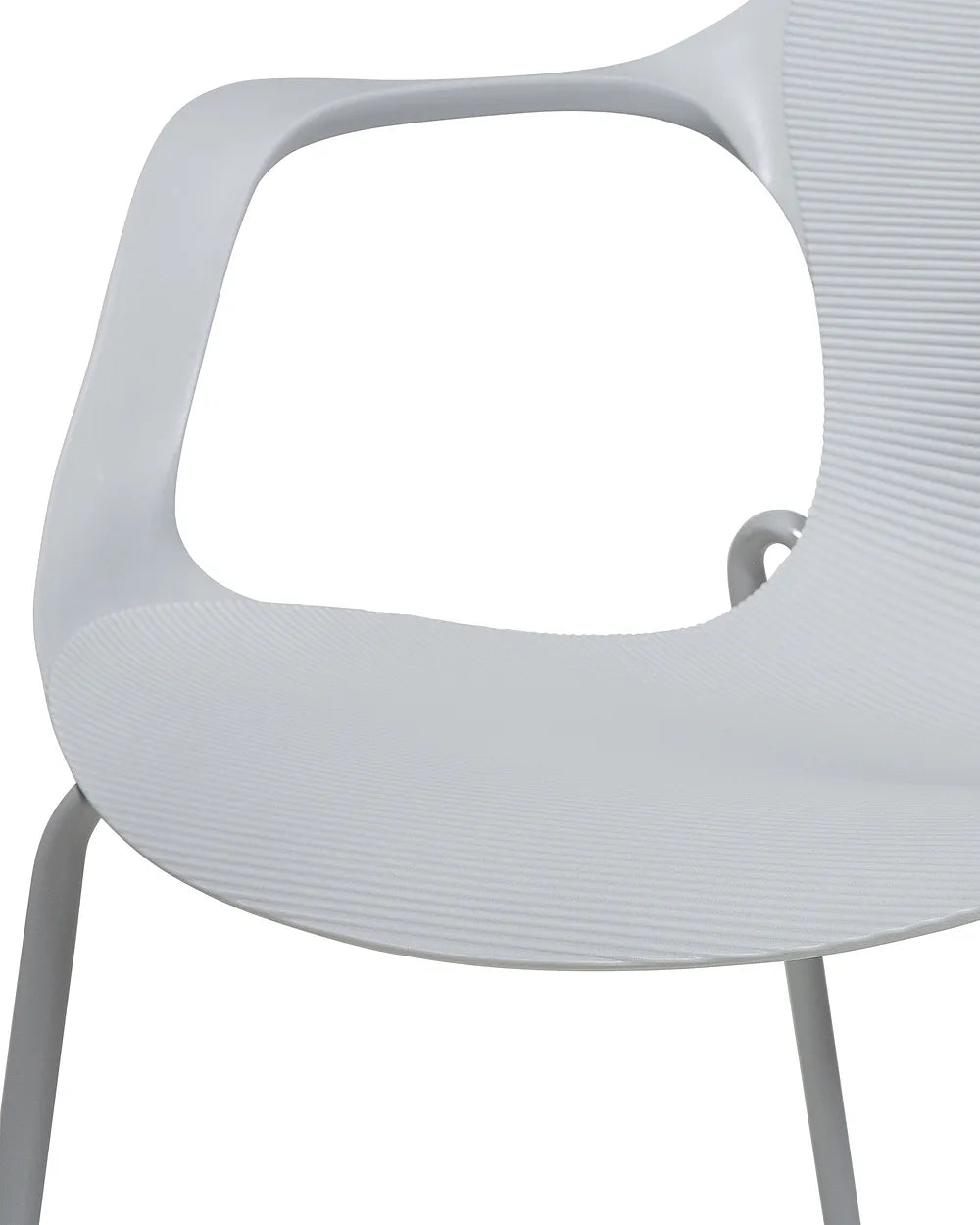 Set of 2 Dining Chairs Light Grey Everlynn