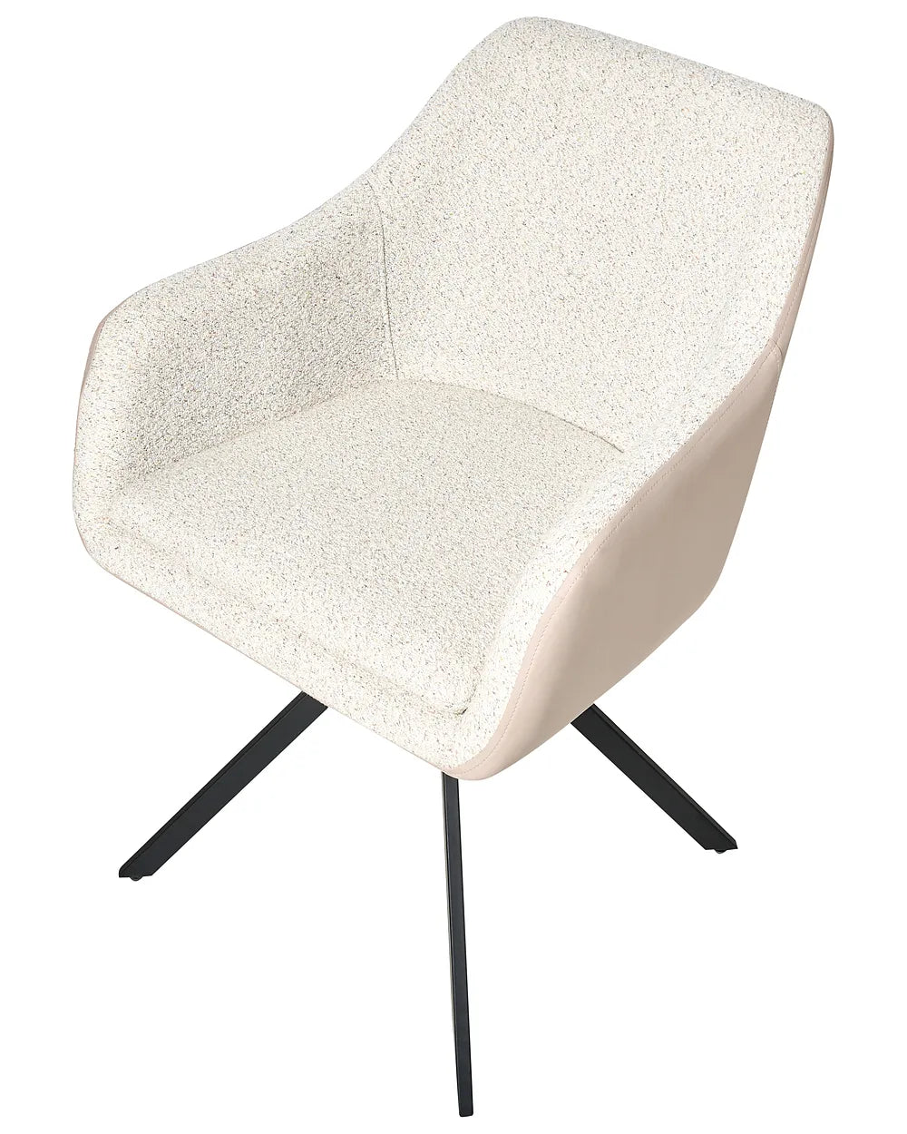 Set of 2 Dining Chairs Boucle Light Beige Roan