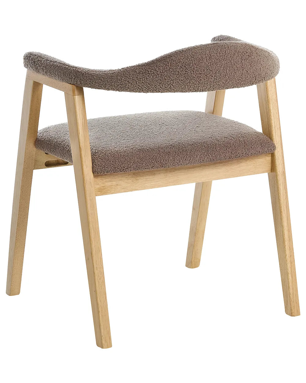 Set of 2 Dining Chairs Wood Light Brown/Taupe Tippy