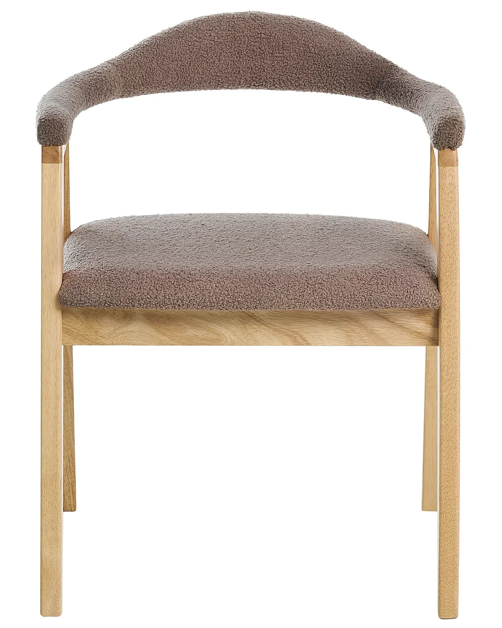 Set of 2 Dining Chairs Wood Light Brown/Taupe Tippy