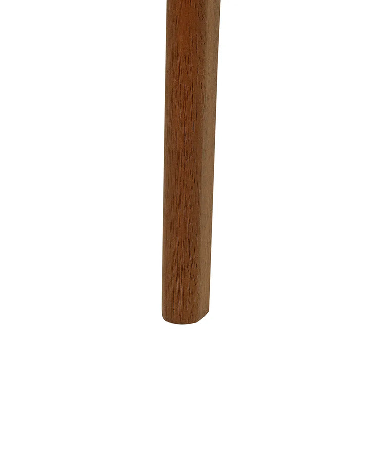 Set of 2 Dining Chairs Wood Dark Brown/Beige Chace