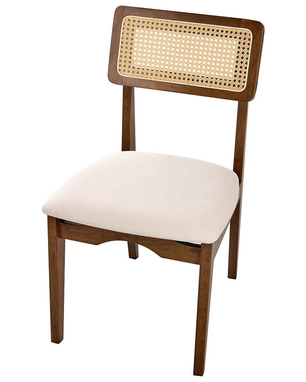 Set of 2 Dining Chairs Wood Dark Brown Claire