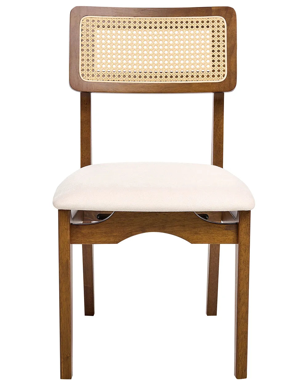 Set of 2 Dining Chairs Wood Dark Brown Claire