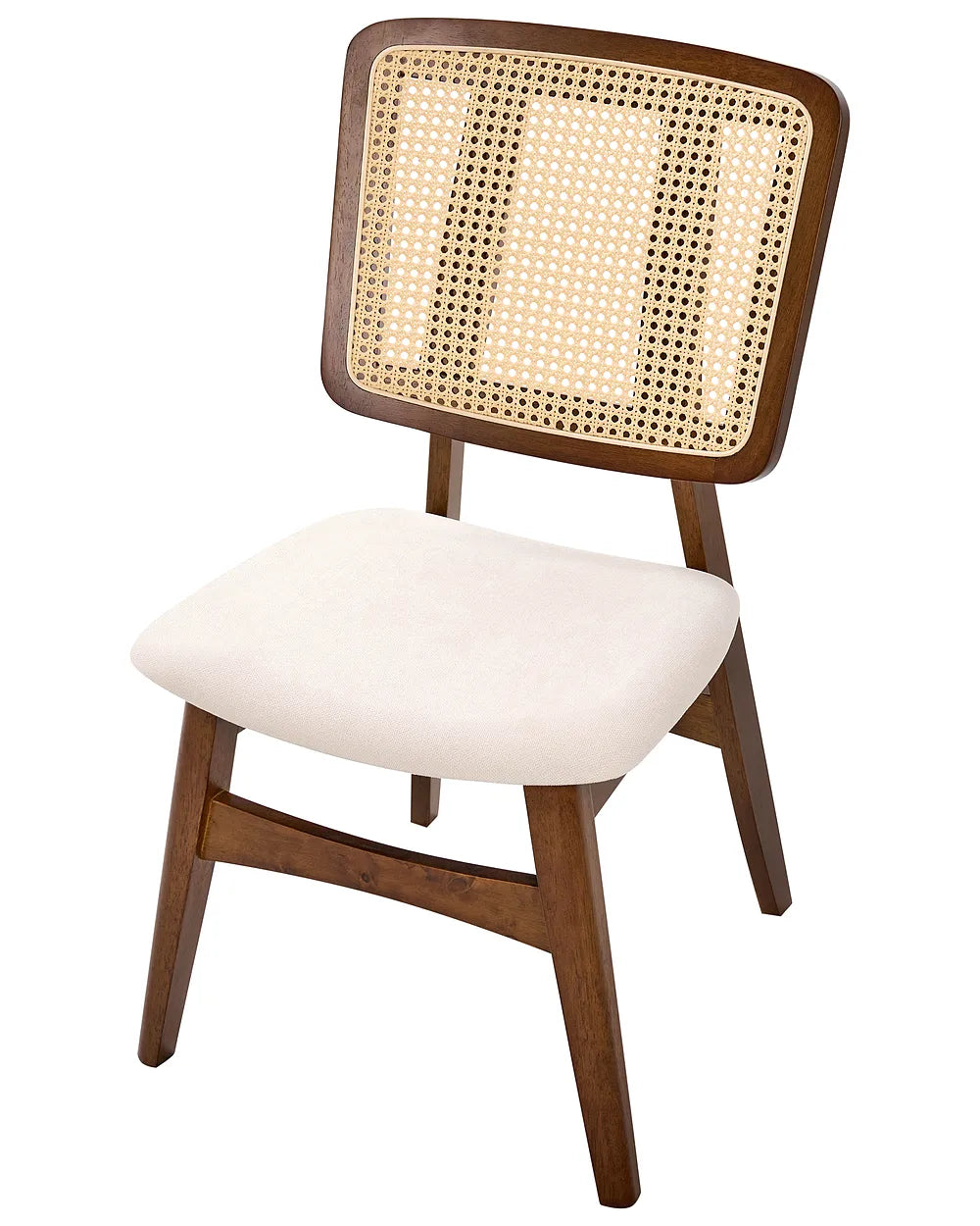 Set of 2 Dining Chairs Wood Brown Cecelia