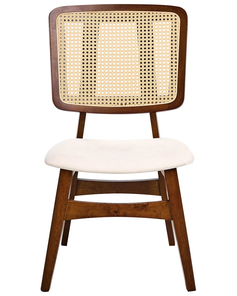 Set of 2 Dining Chairs Wood Brown Cecelia
