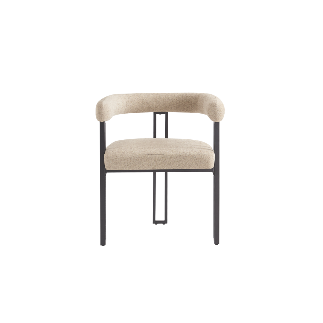 Bloom Set of 2 Dining Chairs - Oatmeal Soft Weave