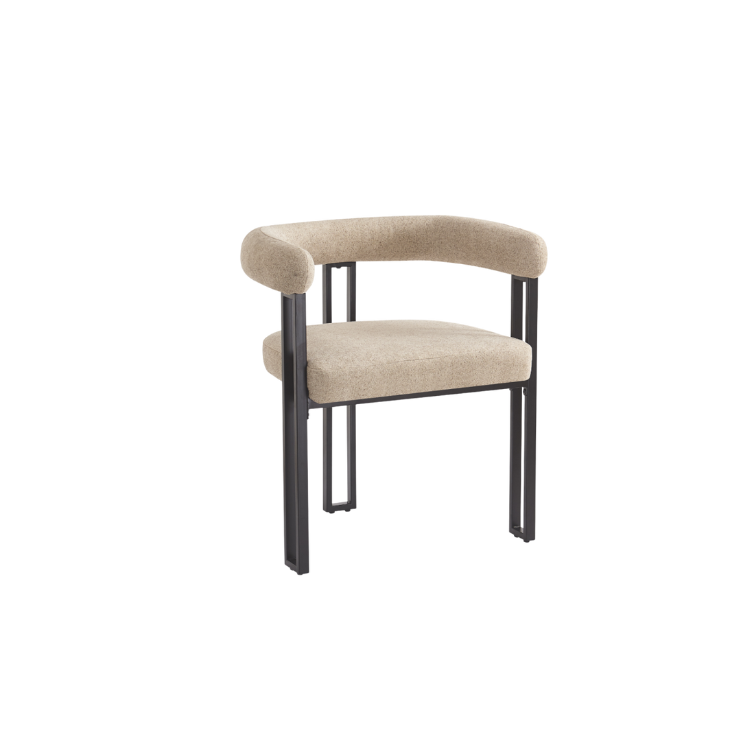 Bloom Set of 2 Dining Chairs - Oatmeal Soft Weave