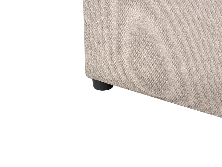 Divan Bed with Storage Fabric 160 x 200 cm (EU King Size) Taupe Gurtha