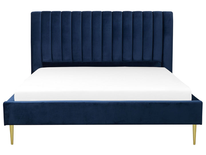 Marville Velvet EU Super King Size Bed Blue