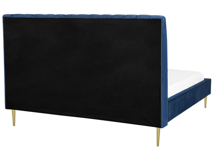 Marville Velvet EU Super King Size Bed Blue