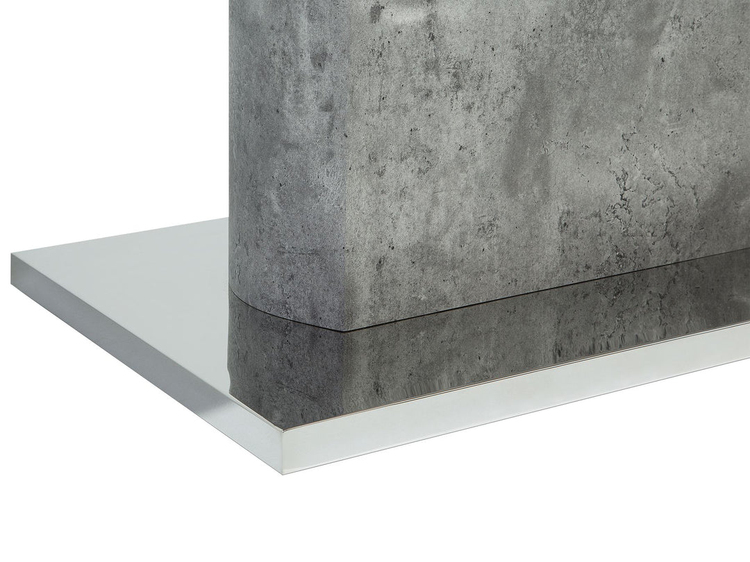 Dining Table 160 x 90 cm Concrete Effect Pasadena