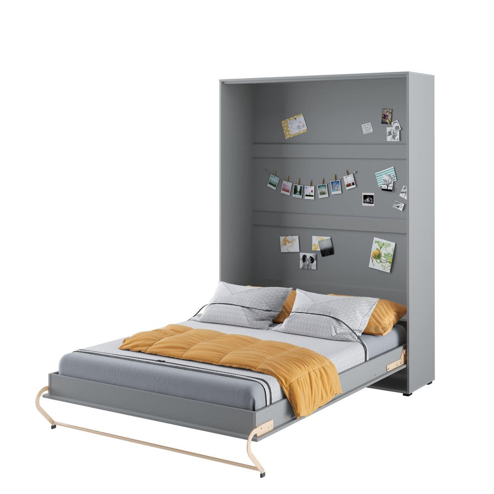 Kira Vertical Wall Bed Concept 140cm Grey Matt CP-01