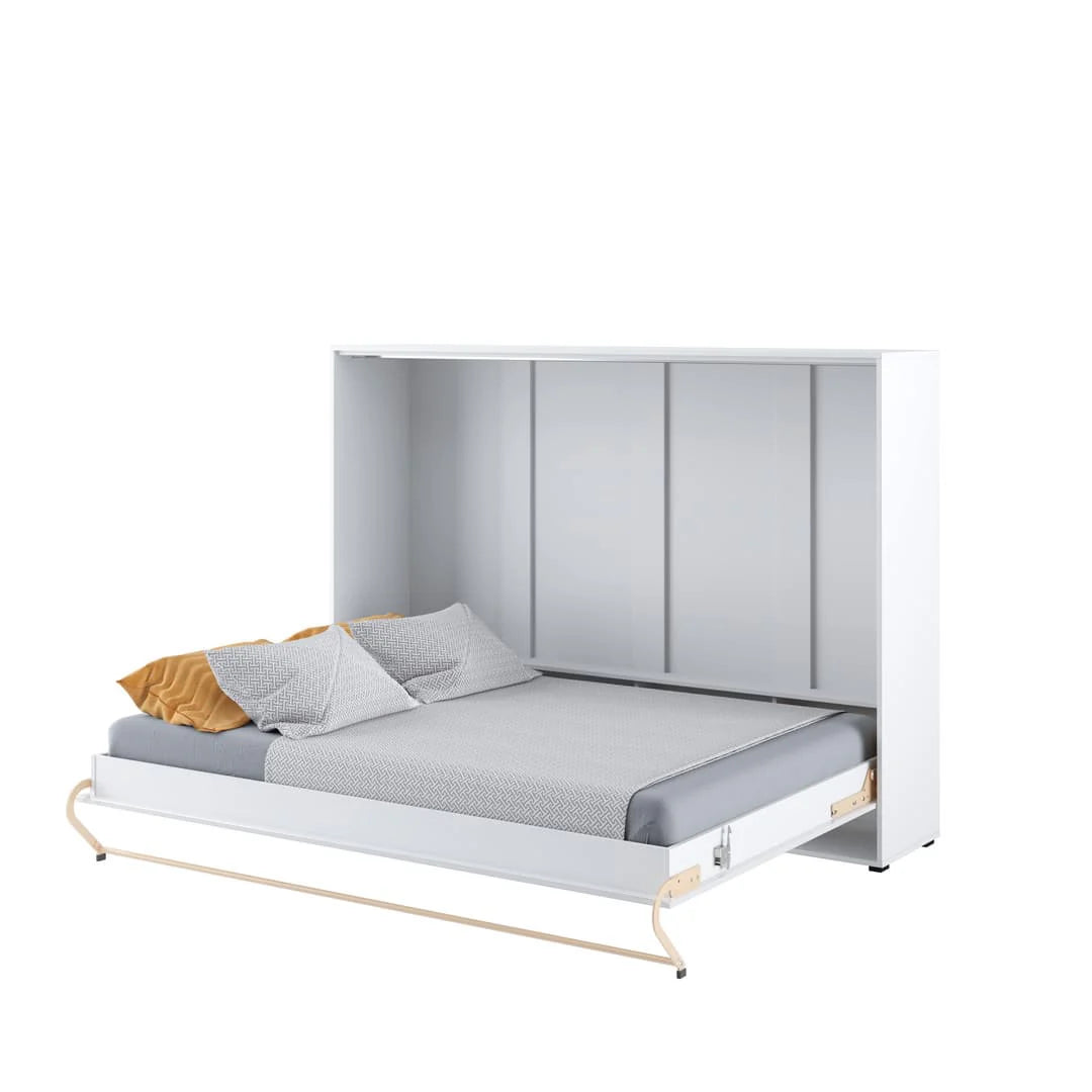 Auriel Horizontal Wall Bed Concept 140cm White Gloss CP-04