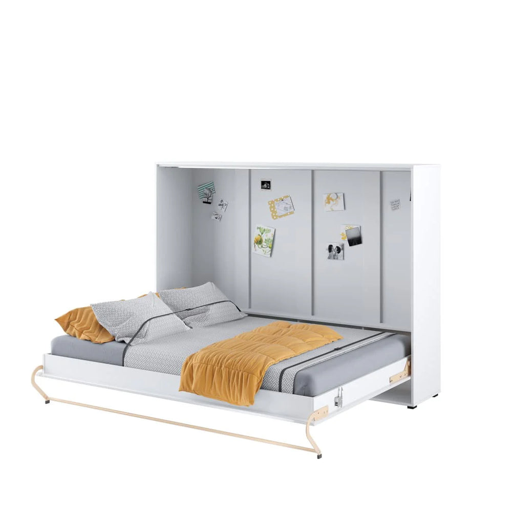 Auriel Horizontal Wall Bed Concept 140cm White Gloss CP-04